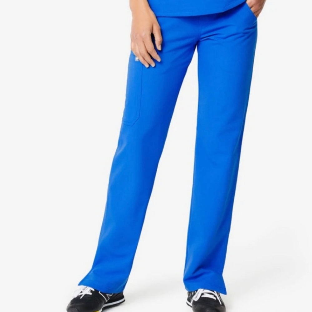 Figs Yola cargo royal blue scrub pants technical collection SMALL TALL S/T